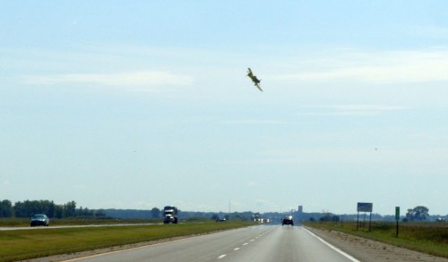 Cropduster over the Highway